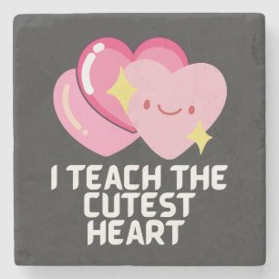 I teach the cutest hearts stone coaster