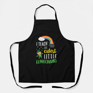 I Teach The Cutest Little Leprechauns T Shirt Scho Apron