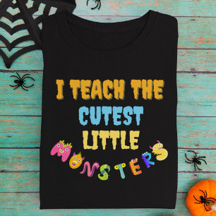 I Teach The Cutest Monsters Teacher Halloween Sweatshirt