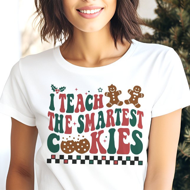 I Teach The Smartest Cookies Christmas Tri-Blend Shirt (Creator Uploaded)