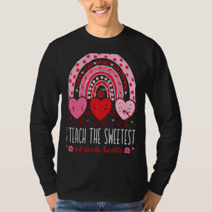 I Teach The Sweetest 3rd Grade Hearts Teachers Val T-Shirt