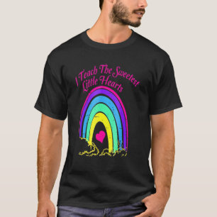 I Teach The Sweetest Little Hearts Valentines Day  T-Shirt