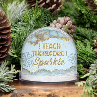 I Teach Therefore I Sparkle Best Teacher Ever Snow Globe
