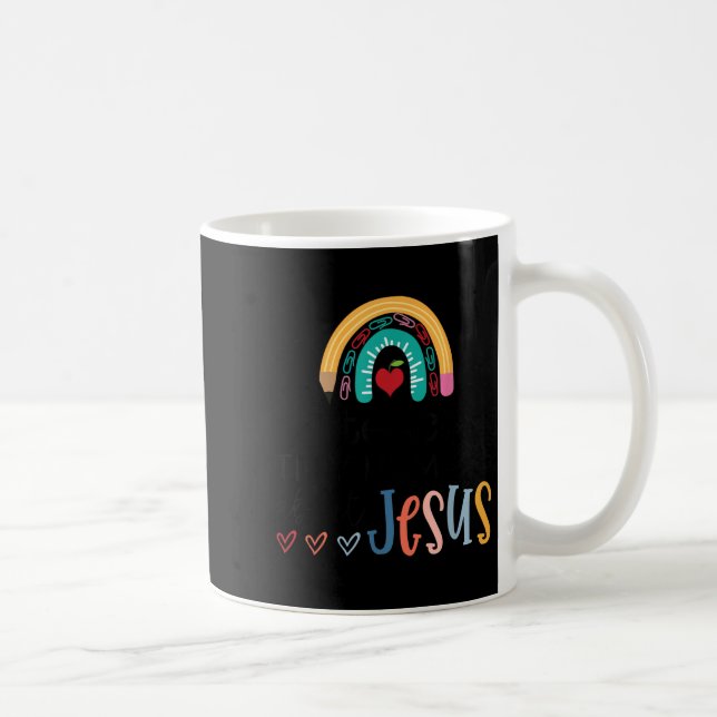 I Teach Tiny Humans About Jesus Christian Teacher  Coffee Mug (Right)