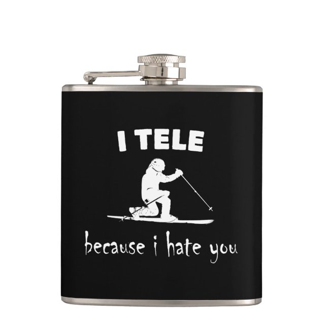 I Tele Because I Hate You Flask (Front)