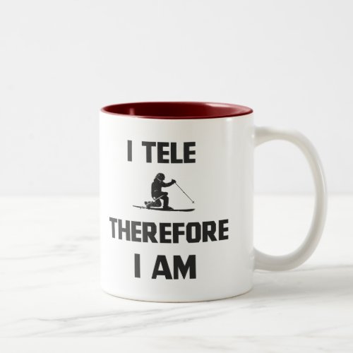 I Tele Therefore I Am Two_Tone Coffee Mug