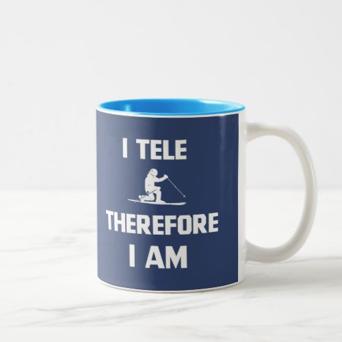 I Tele Therefore I Am Two_Tone Coffee Mug