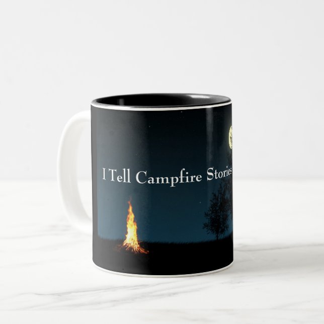 I tell campfire Stories Two-Tone Coffee Mug (Front Left)