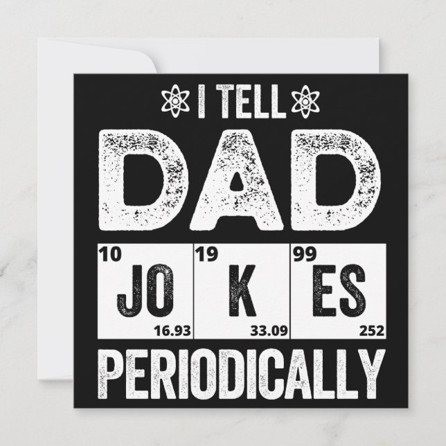 I Tell Dad Jokes Periodically Save The Date (Front)