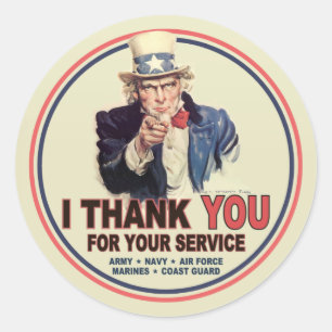 I Thank You Classic Round Sticker