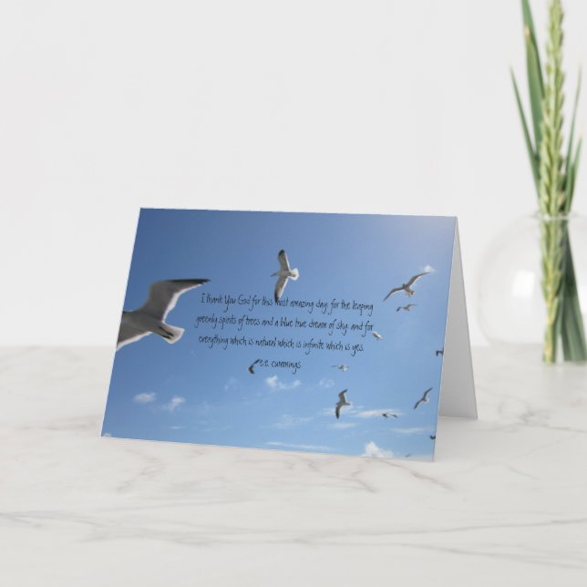 I Thank You God...E.E. Cummings (Front)