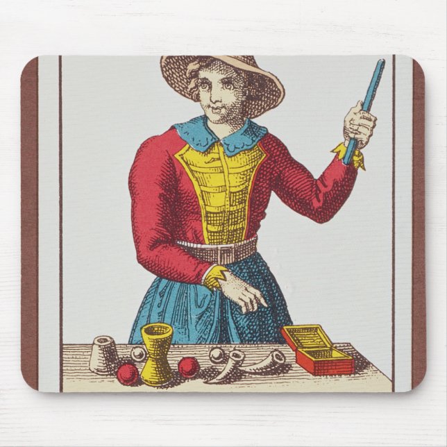 I The Magician, seven tarot cards Mouse Pad (Front)