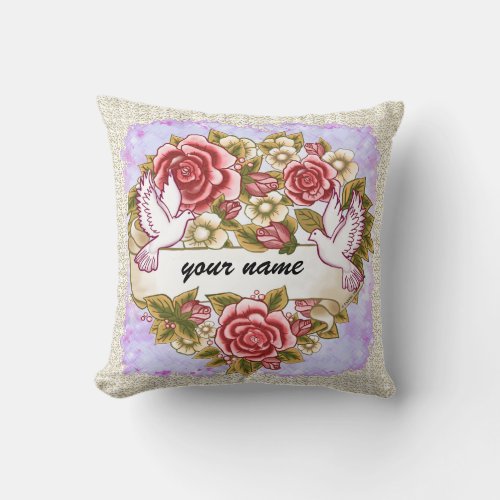 I Thee Wed custom name pillow