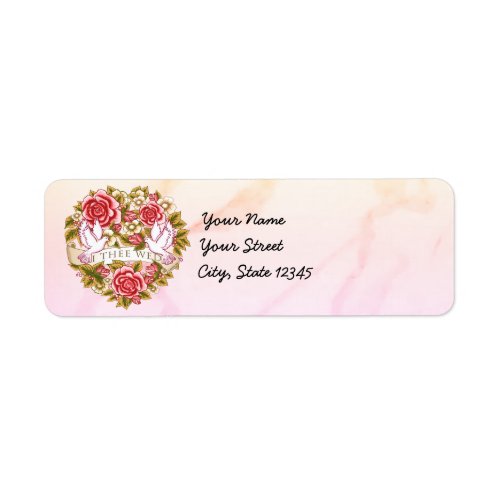 I Thee Wed Wedding address labels