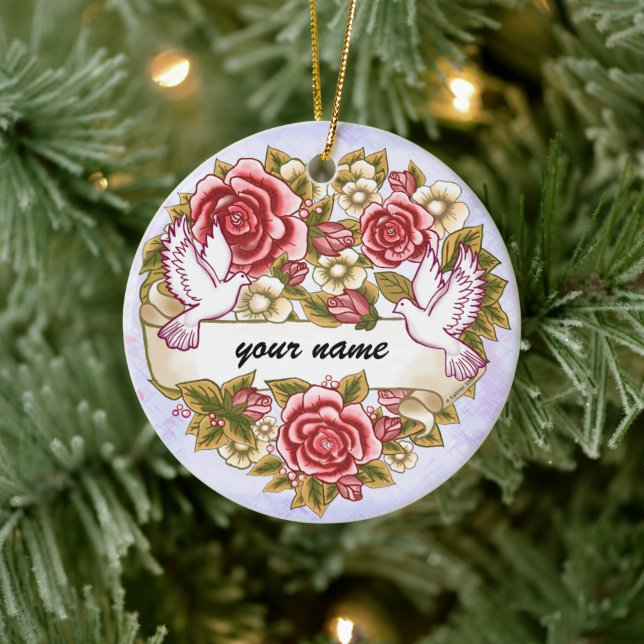 I Thee Wed wedding ornament (Tree)