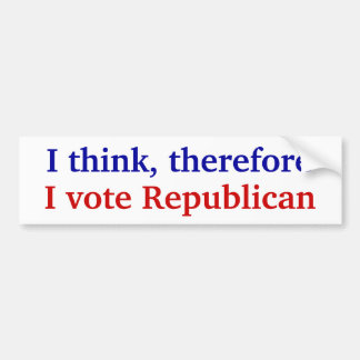 I Think Bumper Sticker