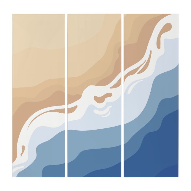 I think I could see the beach  Triptych (Front)