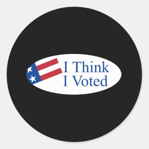 I think I voted Classic Round Sticker
