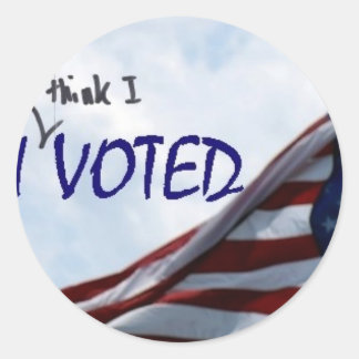 I think I voted Classic Round Sticker
