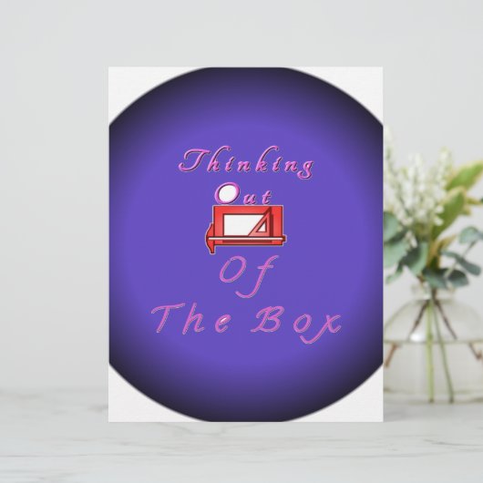 I Think Out of the Box: Creative Design (Standing Front)
