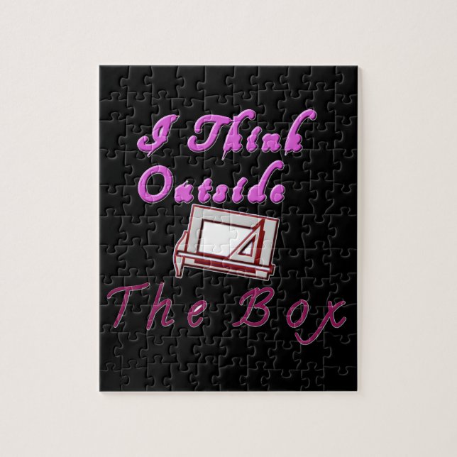 I Think Out of the Box: Creative Design Jigsaw Puzzle (Vertical)
