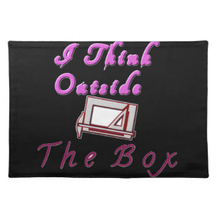 I Think Out of the Box: Creative Design Placemat