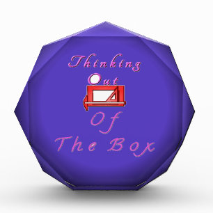 I think outside the box. acrylic award