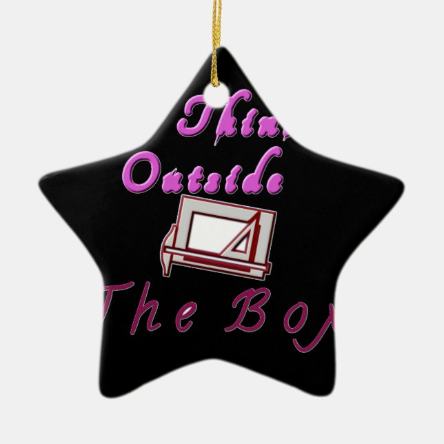 I think outside ZA box. Ceramic Ornament (Front)