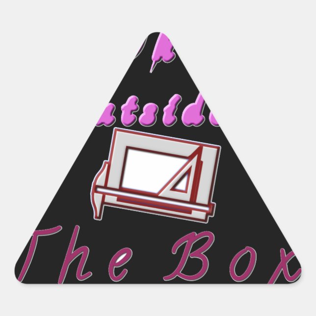 I think outside ZA box. Triangle Sticker (Front)