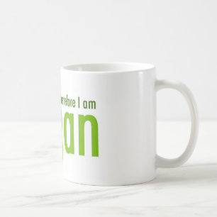 I think.  Therefore I am Vegan Coffee Mug