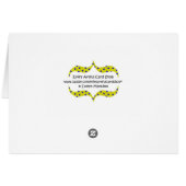 I Think Therefore I Can Positive Thinking Card (Back Horizontal)