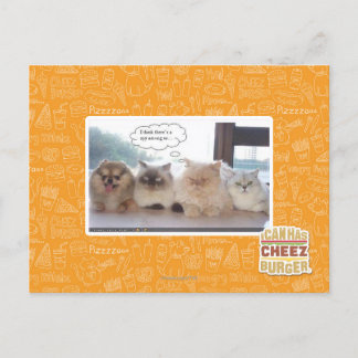 I think there's a spy among us postcard