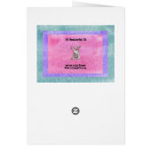 I Think to Myself Bunderful World Cute Card (Back)