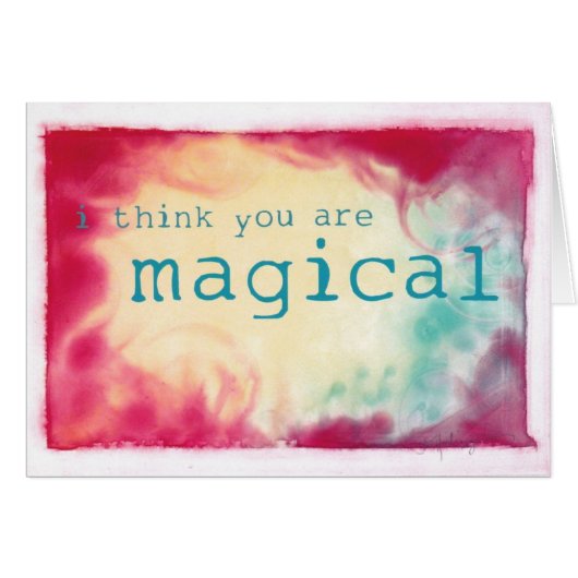i think you are magical cards (Front Horizontal)