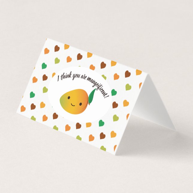 I Think You Are Mangoificent Valentine (Front)
