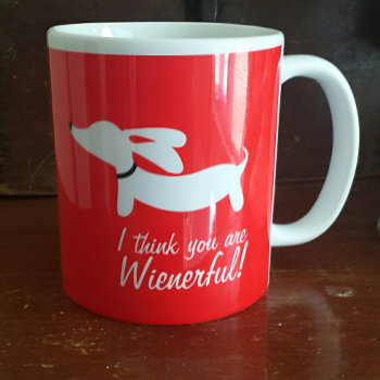 I Think You Are Wienerful Dachshund Coffee Mug by Smoothe1 at Zazzle