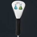 I Think You're Overreacting Funny Nerd Science   Golf Head Cover<br><div class="desc">You're overreacting,  funny nerd,  science chemistry,  chemistry humor,  scientific bottles,  chemistry joke,  nerdy science,  lab humor,  science pun,  chemistry lovers,  geeky humor,  scientific reaction,  funny</div>