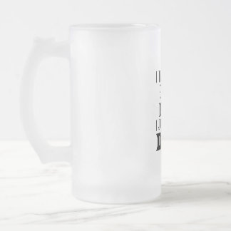 I THOUGHT I RETIRED BUT NOW I JUST WORK FOR MY DOG FROSTED GLASS BEER MUG