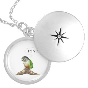 I Thought You'd Never Ask Conure Locket Necklace