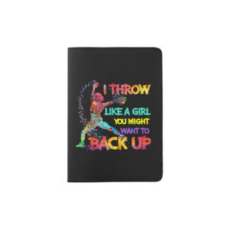 I Throw Like A Girl Passport Holder