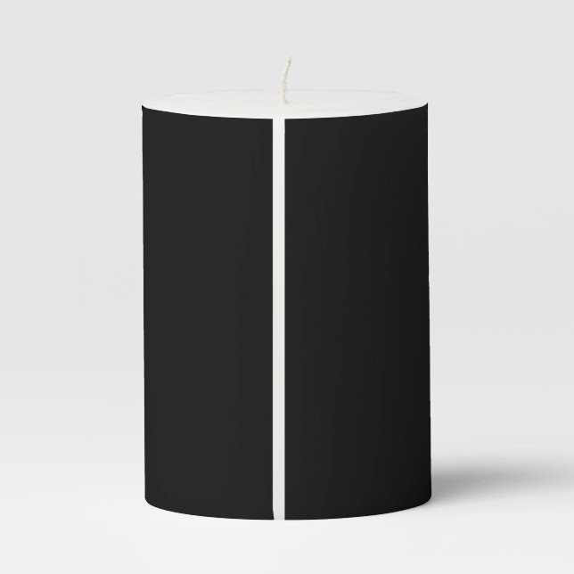 I Throw Like A Girl Pillar Candle (Back)