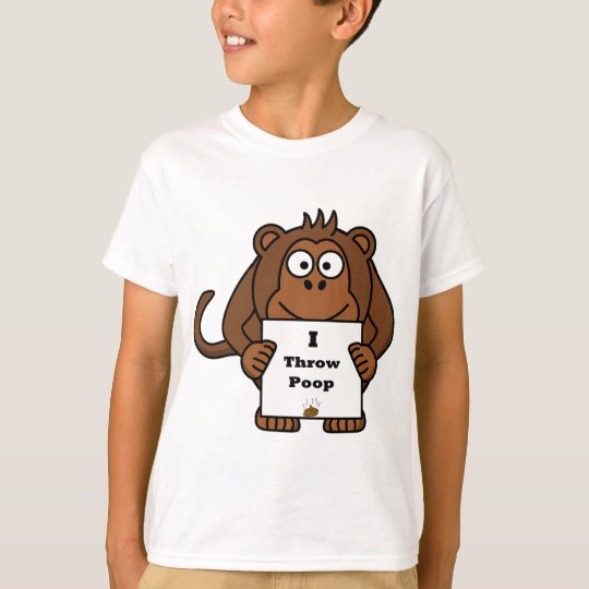 I Throw Poop Monkey TShirt