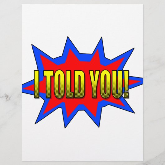 I Told You (Front)