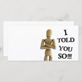 I told you so (Front/Back)