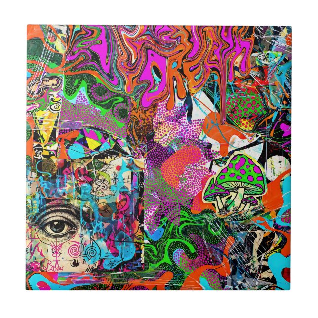 “I Told You So” –  Fungus Magicus Ceramic Tile (Front)