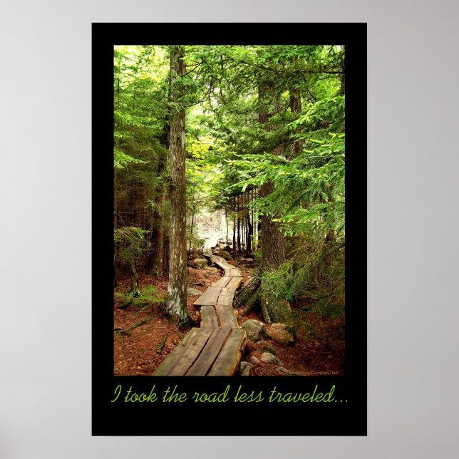 I took the road less traveled ... poster (Front)