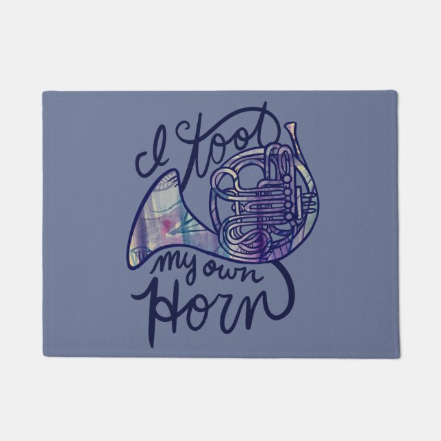 I toot my own horn doormat (Front)