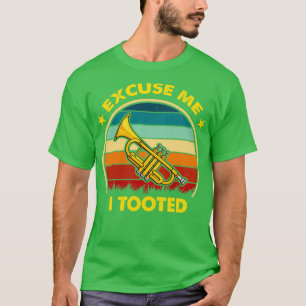 I Tooted Musician Trumpeter Funny Trumpet Player G T-Shirt