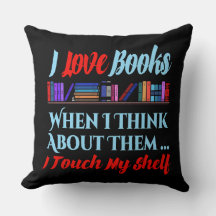 I Touch My Shelf Book Lover Humor