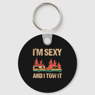 I Tow It Bigfoot Camp Trees Hike Hiking Keychain